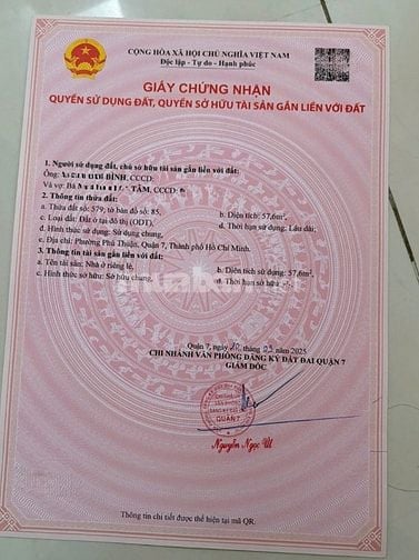 🏡 CẦN BÁN GẤP ĐẤT HẺM 1135 HUỲNH TẤN PHÁT – QUẬN 7