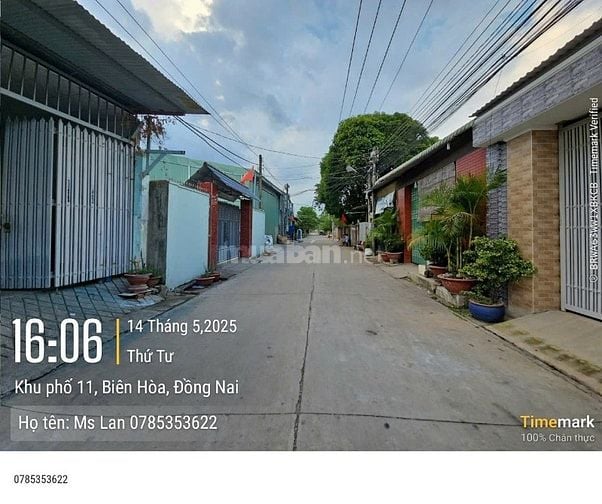 Bán Nhà Thổ Cư KP11 Tân Phong, Giá 3.1 Tỷ, DT 139m2 (LH: 0785353622)