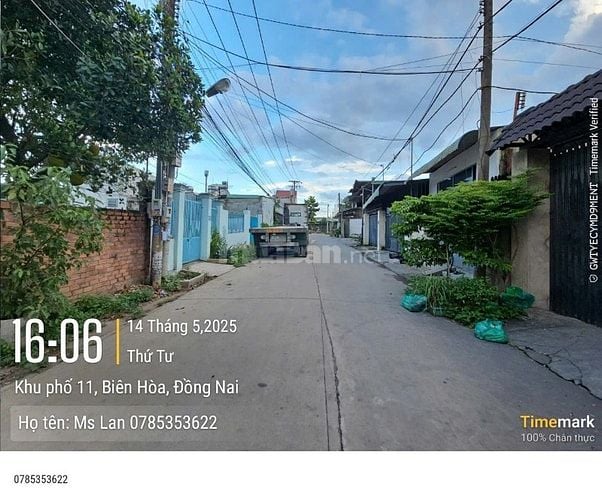 Bán Nhà Thổ Cư KP11 Tân Phong, Giá 3.1 Tỷ, DT 139m2 (LH: 0785353622)