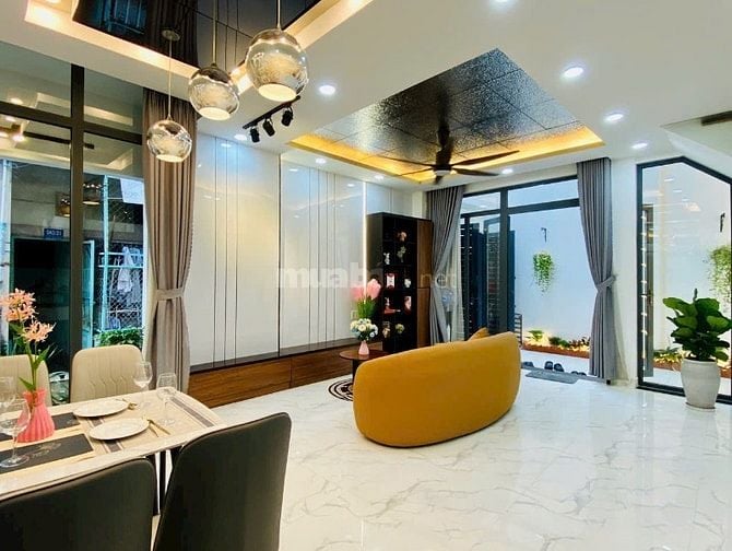 Nhà 3 lầu đẹp Cao Cấp góc 2 mặt hẻm xe hơi 1 trục Lê Đức Thọ, P16, Q.G