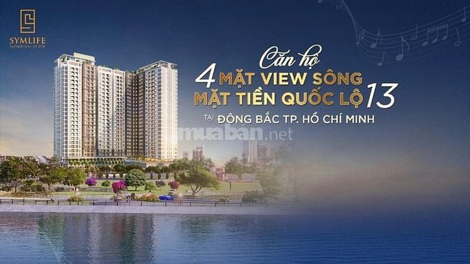 🌿Căn hộ 2PN Symlife – 70m², chỉ 2.57 tỷ – sống xanh 4 mặt giáp sông, 