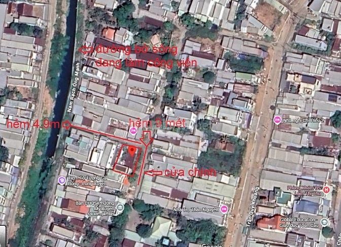 BÁN NHÀ&ĐẤT RỘNG 200m² – HẺM 9M – NGÃ 3 – GẦN CÔNG VIÊN – CHÍNH CHỦ