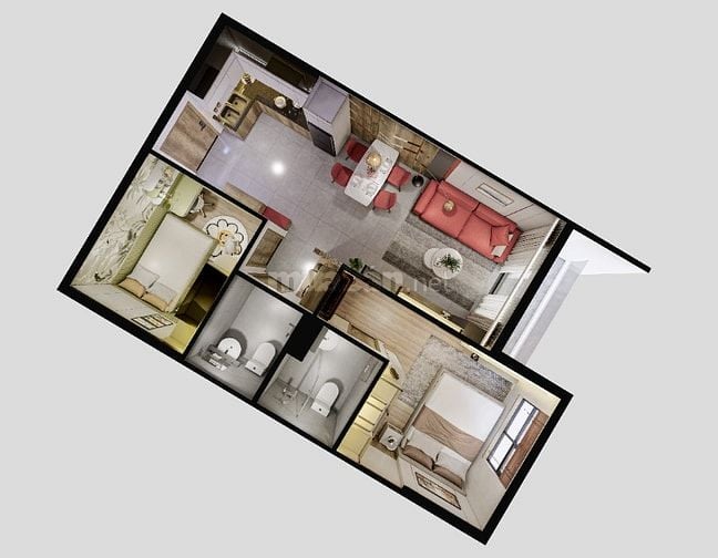 Căn hộ 2PN chỉ 85tr ký TTĐC 2 tháng sau đóng 10% ký HĐMB là sở hữu 
