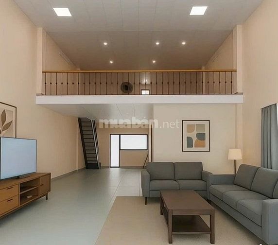 CHO THUÊ NHÀ NGUYÊN CĂN MẶT TIỀN THỊ TRẤN HÓC MÔN 162m2 2 lầu 30tr