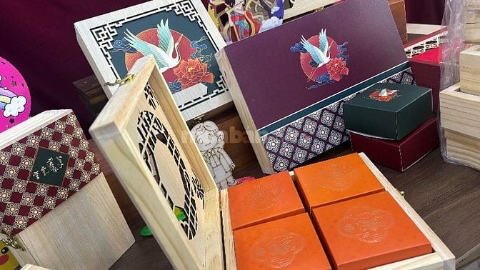 chuyên sản xuất và cung cấp hộp gỗ trang trí lễ tết quà trang trí