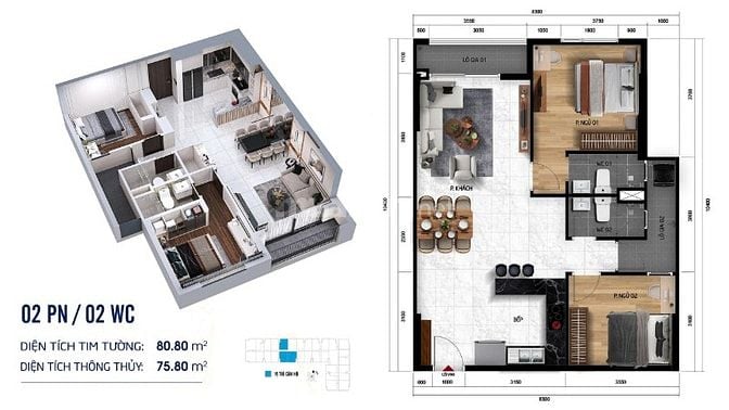 Chuyên căn 2PN Symlife mặt tiền QL13 TP.HCM View thoáng