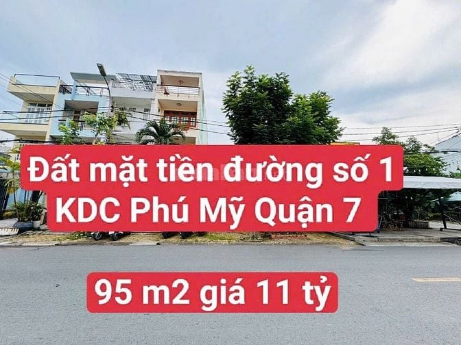 Đất mặt tiền đường 20 m, khu Phú mỹ Chợ lớn Bellaza Quận 7. 11 tỷ.