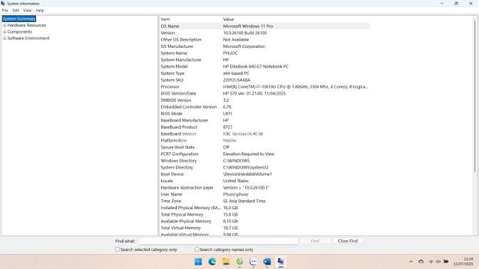 Bán Lap HP ELITEBOOK 840 G7 I7, máy đẹp như mới, zin từ A-Z.