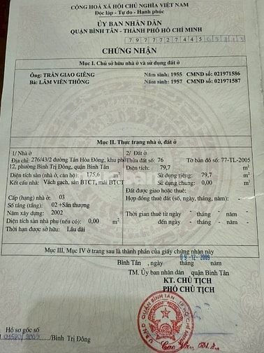 Nhà HXH 276 Tân Hòa Đông, P. Bình Trị Đông