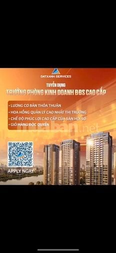 tuyển dụng 30 chuyên viên kinh doanh,lĩnh vực bất động sản