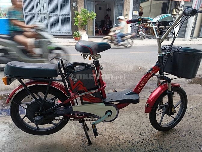 Bán xe đạp điện Asama màu đỏ - 4 bình mới - 5,4 triệu