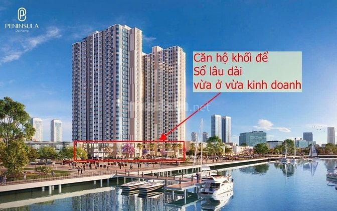 🔥Shophouse 2 mặt tiền sông Hàn, 104.5m², giá chỉ từ 7,6 tỷ - Peninsul