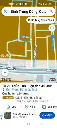 nhà nát 21 đường 42 bình trưng đông