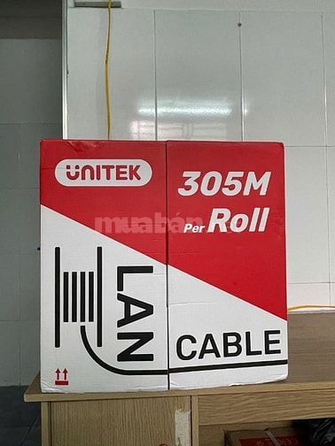  CÁP MẠNG UNITEK CAT5E – CHÍNH HÃNG, DÀI 305M