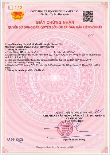BÁN ĐẤT MẶT TIỀN ĐẸP – AN PHÚ ĐÔNG, Q.12