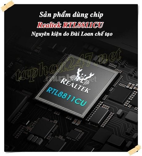 USB WiFi 5G, bắt & phát sóng wifi AC600 RTL8811, giá ưu đãi hấp dẫn 