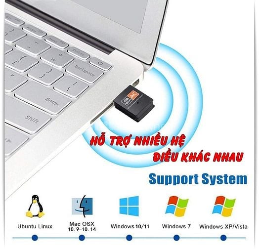 USB WiFi 5G, bắt & phát sóng wifi AC600 RTL8811, giá ưu đãi hấp dẫn 