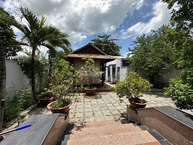  Cho thuê Biệt Thự Góc 2 Mặt tiền sân vườn 1000m2  view sông 