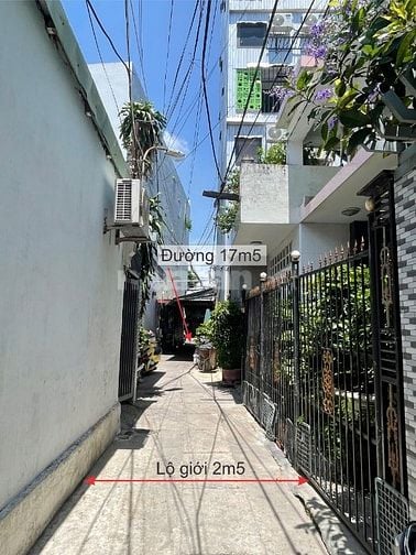 Nhà 2 kiệt, Phạm Nhữ Tăng 2,5m.(5 tầng)75m2,dtsd:200m2,giá:4.5 tỷ