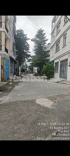 Bán nền nhà hướng Tây.4*13 đường 827 Phú Hữu.4 tỷ 1