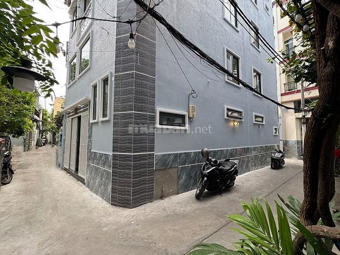B.thự mini góc 2 mặt tiền, 3lầu, mới 100%, hẻm đẹp khu c.cấp Lê Văn Sỹ