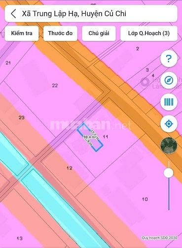 Bán gấp lô đất Trung Lập Hạ 98m² thổ đường kênh N31A giá chỉ 1,25 tỷ 
