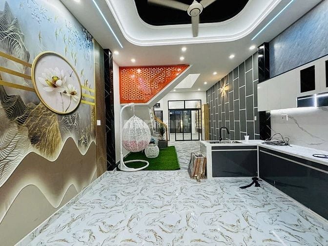 Quá Đẹp Cho Căn Nhà Mái Hộp Hiện Đại-4.6x28m -1trệt 1lầu 4PN 3WC 