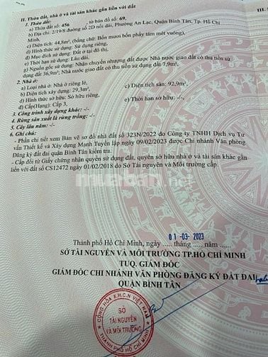 Bán nhà 2 lầu Khu Dân Cư Nam Hùng Vương, Bình Tân, 4PN, giá 4.4 tỷ