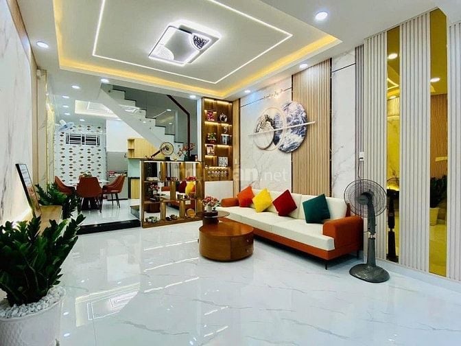 Chính chủ bán nhà 1 lầu,hẻm ô tô,gần chợ An Nhơn, giá 2tỷ260 Sổ Riêng