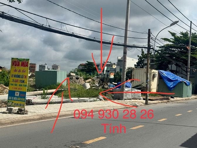 Bán đất mặt tiền đường Trịnh Thị Miếng