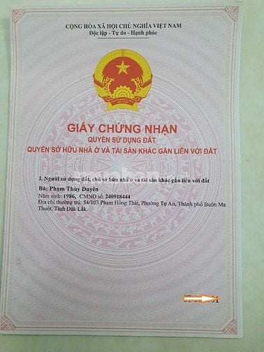 Bán đất thổ cư, hẻm 723 Hà Huy Tập - Đối diện khu đô thị Ân Phú