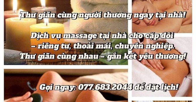 🌸 DỊCH VỤ MASSAGE BODY TẠI NHÀ CHO NỮ - THƯ GIÃN TUYỆT ĐỐI
