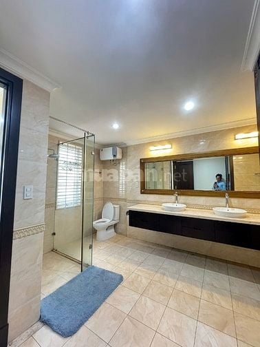 Nhà Thạnh Mỹ Lợi cho thuê. DT:8x20m, gara trệt 2 lầu, 4 phòng, có NT