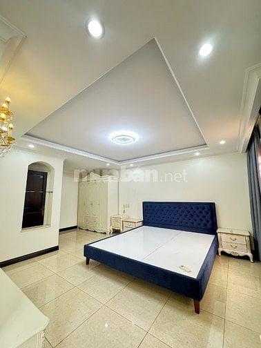 Nhà Thạnh Mỹ Lợi cho thuê. DT:8x20m, gara trệt 2 lầu, 4 phòng, có NT