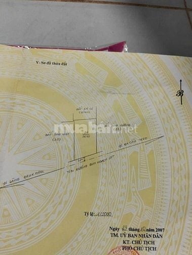 Chủ gửi lô đất 3700m2 mặt tiền đường quy hoạch 15m.