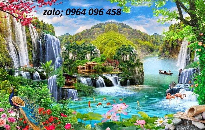 Tranh gạch 3d ốp tường tranh phong cảnh - XCV6