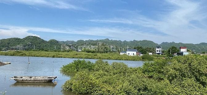 Bán Đất thôn Bắc, xã Phù Long, Cát Hải TDT 600m2, mặt đường, view sông