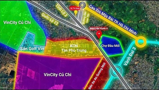 Khu dân cư Tân Phú Trung 101m2 (giá bán 1,9 tỷ) cách vingroup 1.5km