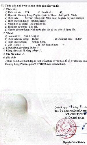 Đất mt xe hơi khu Đặng Gia Phát Long Phước Q9