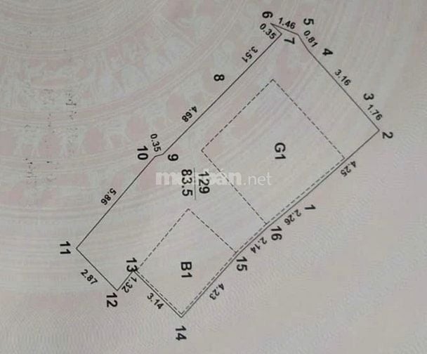Mảnh đất đầu tư còn sót lại Đường Láng cách Mp có 1 nhà,ngõ 3m kd tốt