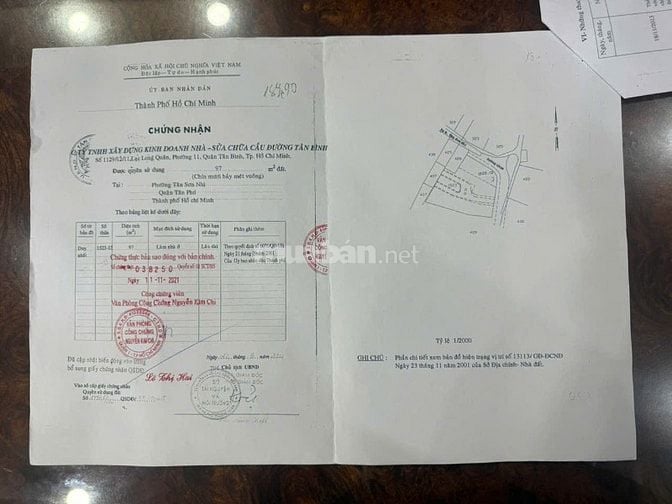 Bán nhà Góc 2 mặt tiền 46-48 Diệp Minh Châu, P.Tân Sơn Nhì, Q.Tân Phú