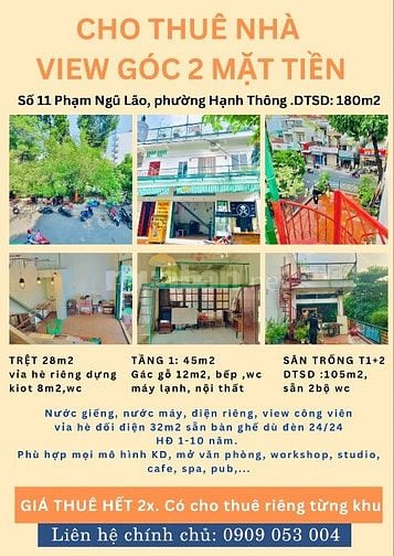 MẶT BẰNG VIEW GÓC 2Mặt tiền + CÔNG VIÊN 180m2