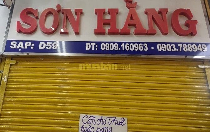 Sang hoặc cho thuê sạp chợ An Đông 1, Quận 5, vị trí đẹp 