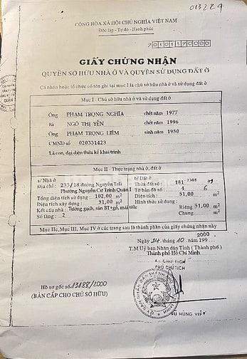Chính chủ cần bán nhà HXH 4,5m 215L Nguyễn Trãi, Nguyễn Cư Trinh, Q1