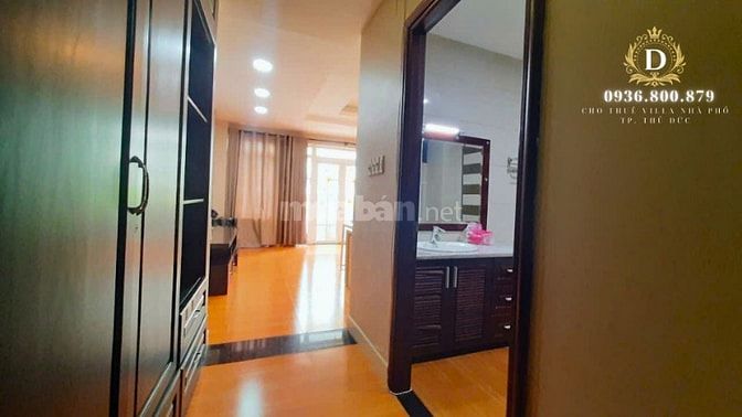 Cho thuê nhà mặt tiền đường 16m An Phú, Hầm trệt 2 lầu, 4PN, full nt