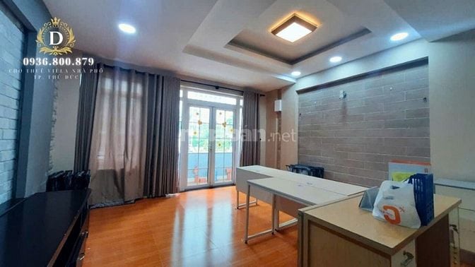 Cho thuê nhà mặt tiền đường 16m An Phú, Hầm trệt 2 lầu, 4PN, full nt
