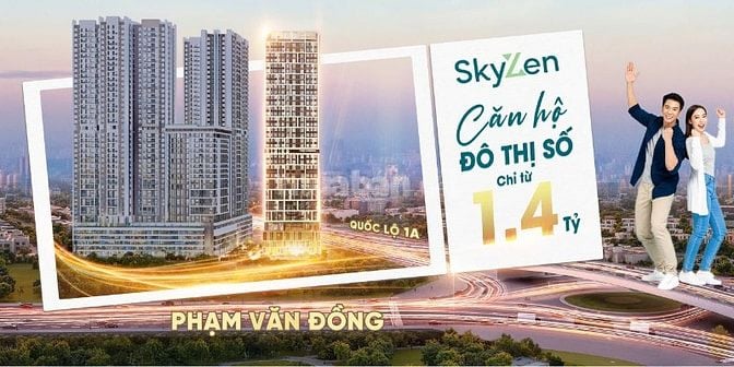 CHỈ TỪ 1,4 TỶ  – SỞ HỮU CĂN HỘ ĐÔ THỊ SỐ NGAY TRUNG TÂM SIÊU ĐÔ THỊ TP
