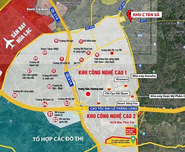 BÁN ĐẤT HẠ BẰNG CẠNH KHU CÔNG NGHỆ CAO, 90M2, MT 6M, CHỈ 3.7 TỶ