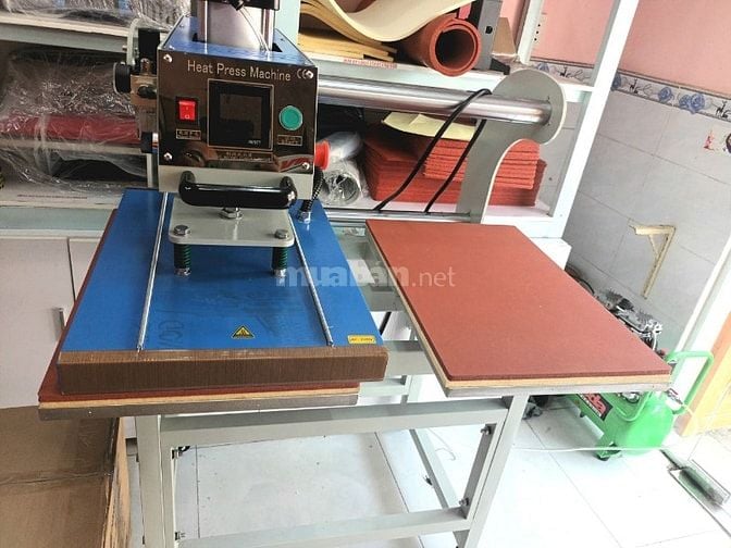 MÁY ÉP NHIỆT KHÍ NÉN 2 MÂM KHỔ 40X60