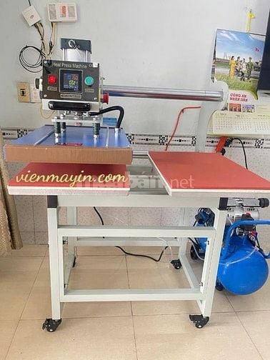 MÁY ÉP NHIỆT KHÍ NÉN 2 MÂM KHỔ 40X60